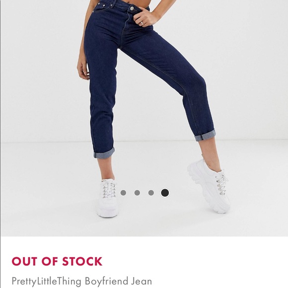 PRETTYLITTLETHING BOYFRIEND JEAN - Picture 4 of 6